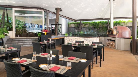 Outdoor seating area at Prego Bangkok