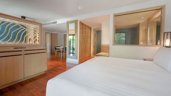 Master bedroom in Two Bedroom Family Suite Beach Wing