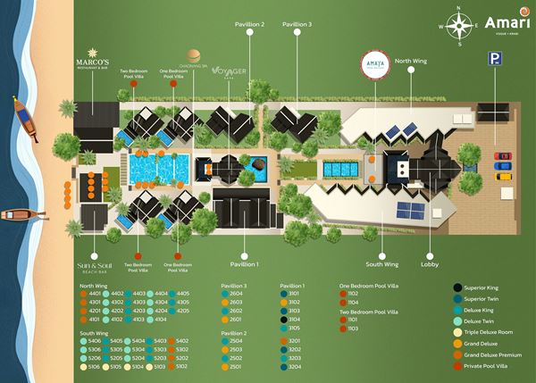 Resort Map - أماري فوج كرابي